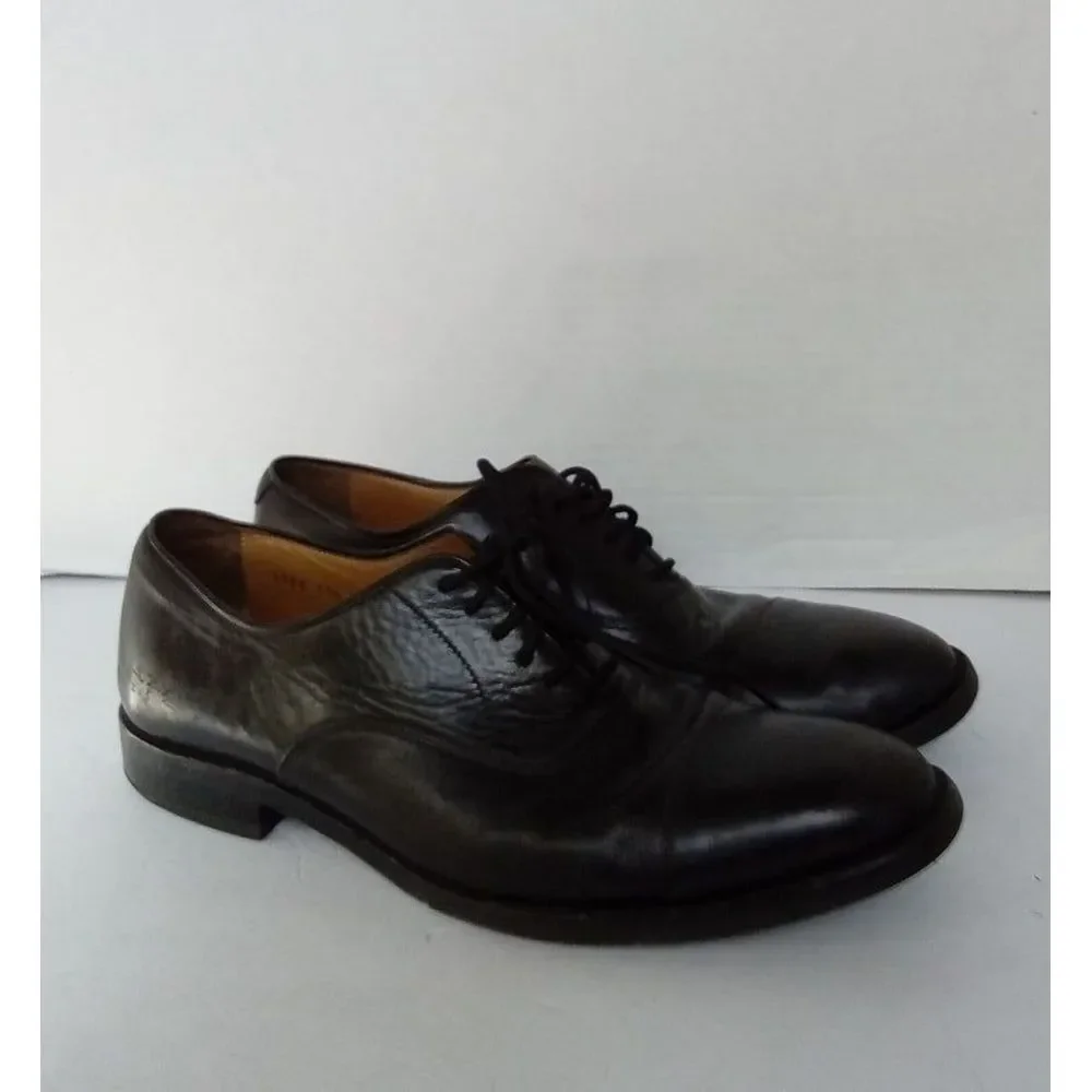 Classic Black Leather Oxford Dress Shoes Formal Business Lace-up‎